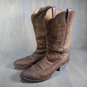 Ariat Heritage R Toe Western Brown Cowgirl Boots Women's Size 11C